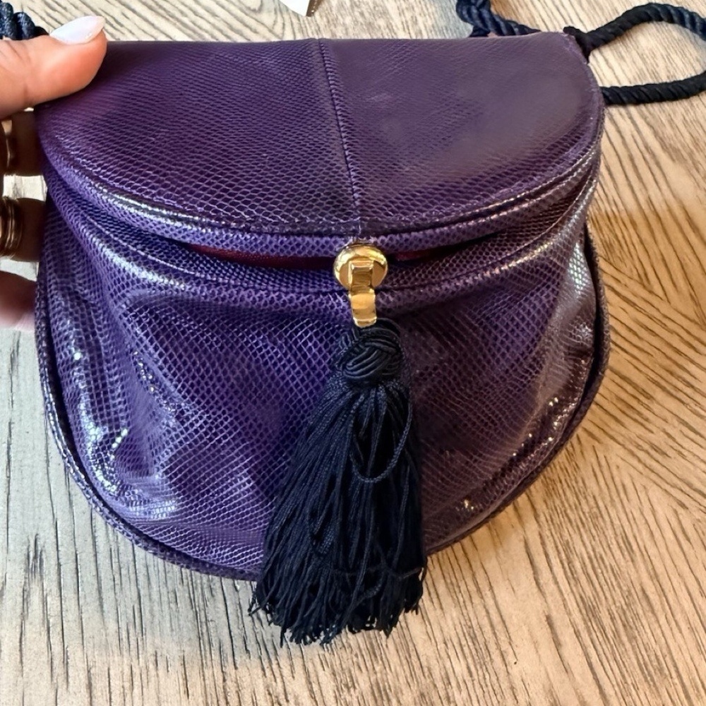 Vintage Susan Gail Crossbody Purse Purple Small